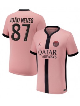 Paris Saint-Germain Joao Neves #87 Replika Tredje Kläder 2024-25 Kortärmad